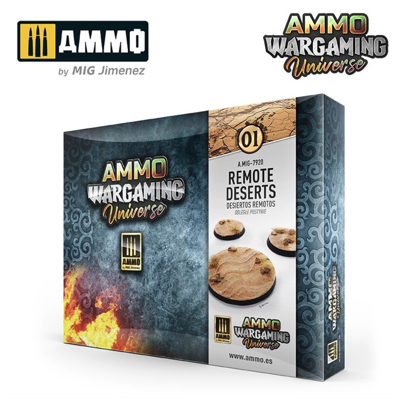 AMMO Mig - Ammo Wargaming Universe 01 - Remote Deserts Basing Set