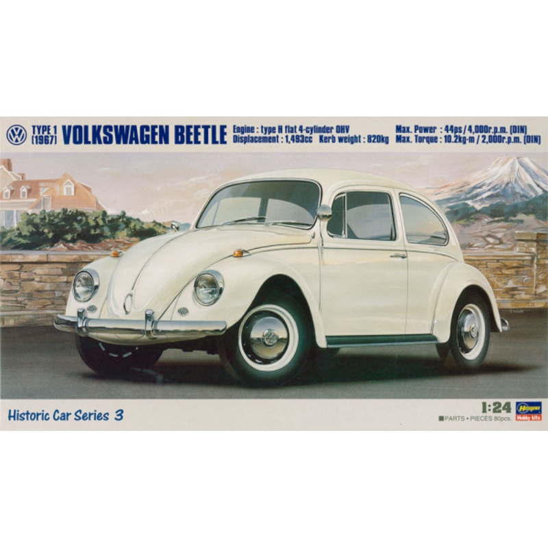 Hasegawa - 1967 Volkswagen Beetle (Type 1) 1/24 [HC03]