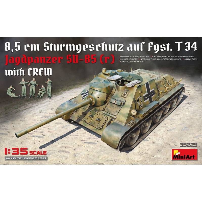 MiniArt - Jagdpanzer SU-85 (r) w/ Crew 1/35 [35229]