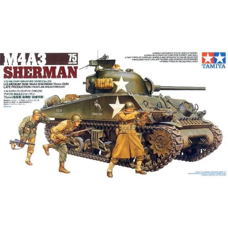 Tamiya - U.S. Medium Tank M4A3 Sherman (75mm Gun) 1/35 [35250]