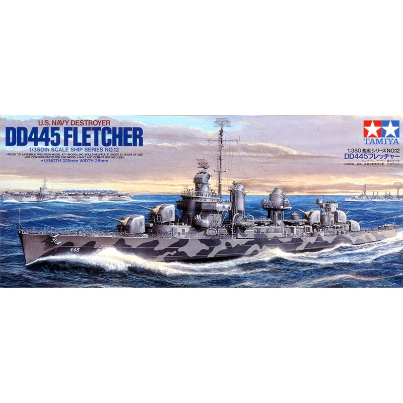 Tamiya - USS Fletcher DD-445 Destroyer 1/350 [78012]
