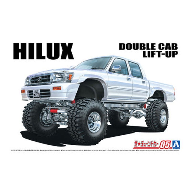 Aoshima - '94 Toyota LN107 Hilux Pickup Double Cab Lift-Up 1/24