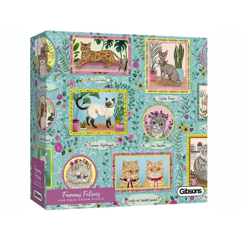 Gibsons - Gibson Famous Felines 1000 Piece Jigsaw