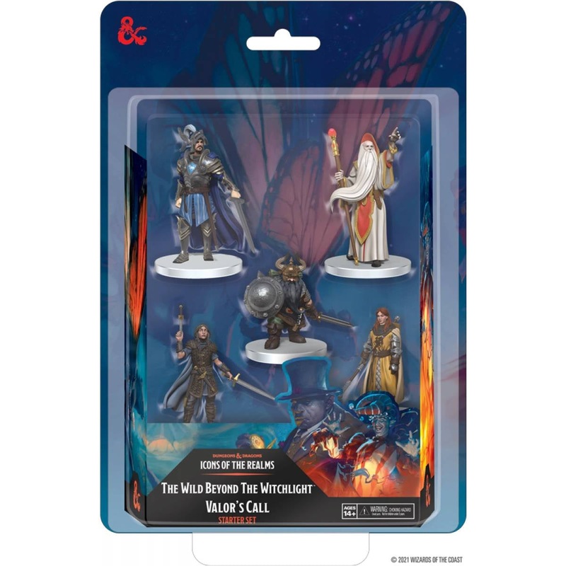 Dungeons & Dragons Icons of the Realms Miniatures The Wild Beyond the Witchlight Valors Call Starter Set
