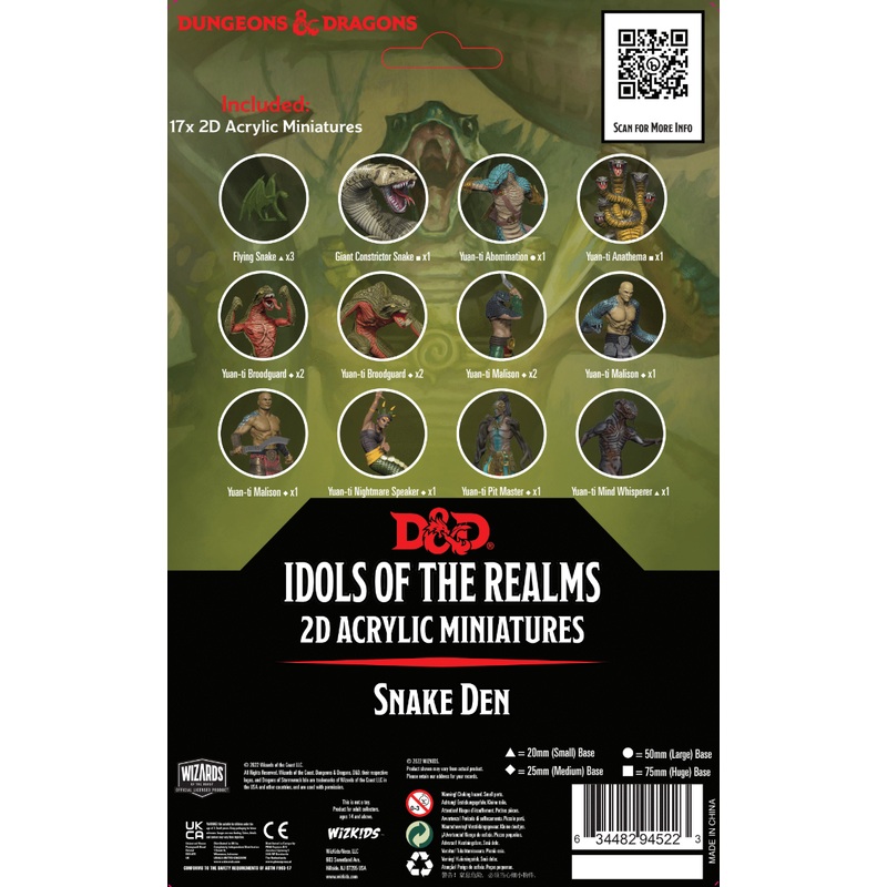 Dungeons & Dragons Idols of the Realms Scales & Tails Snake Den 2D Set